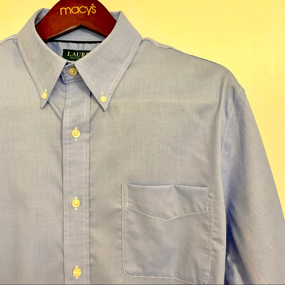 NWOT Lauren Ralph Lauren Men’s Stretch Non Iron Dress Shirt Size 17-34/35 (XL)